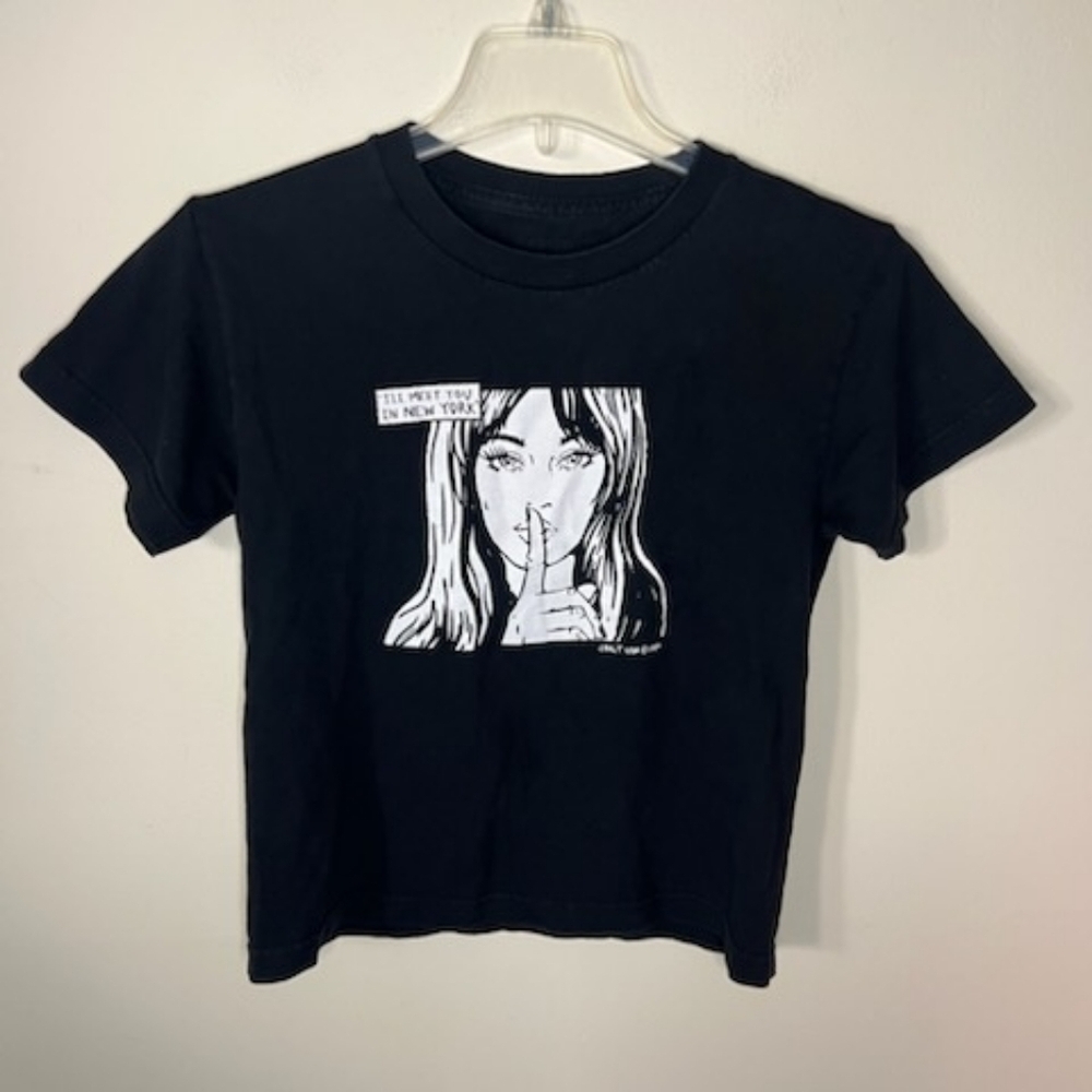Brandy Melville T-Shirt John Gault "I'll meet you in New York" Graphic Tee Small - Picture 4 of 6